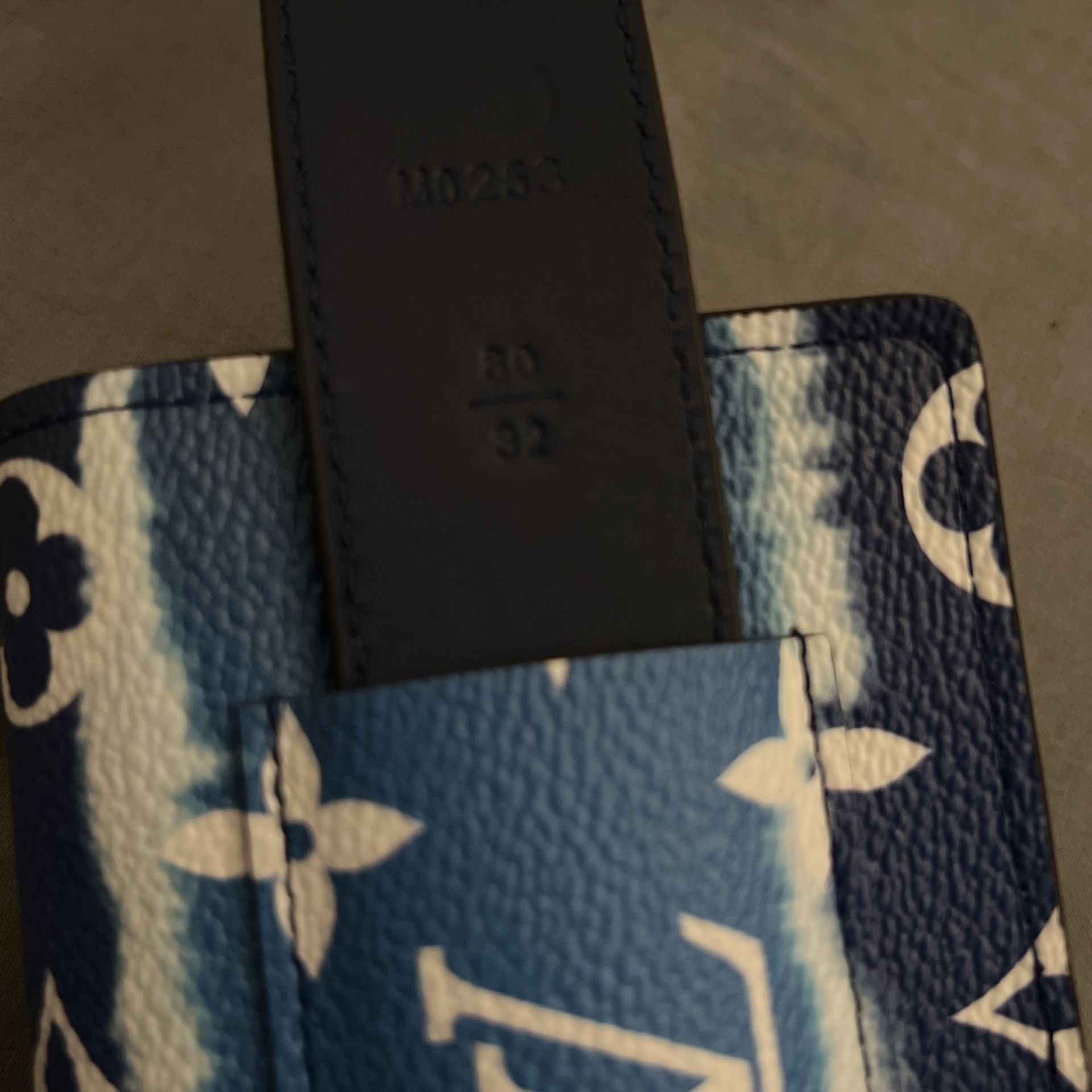 Louis Vuitton Daily Multi Pocket Belt LV Escale 30MM Bleu