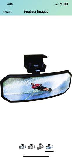 CIPA 11119 Economy 2.5" x 8" Marine Mirror , Black CIPA 11119 Economy 2.5" x 8" Marine Mirror , Black