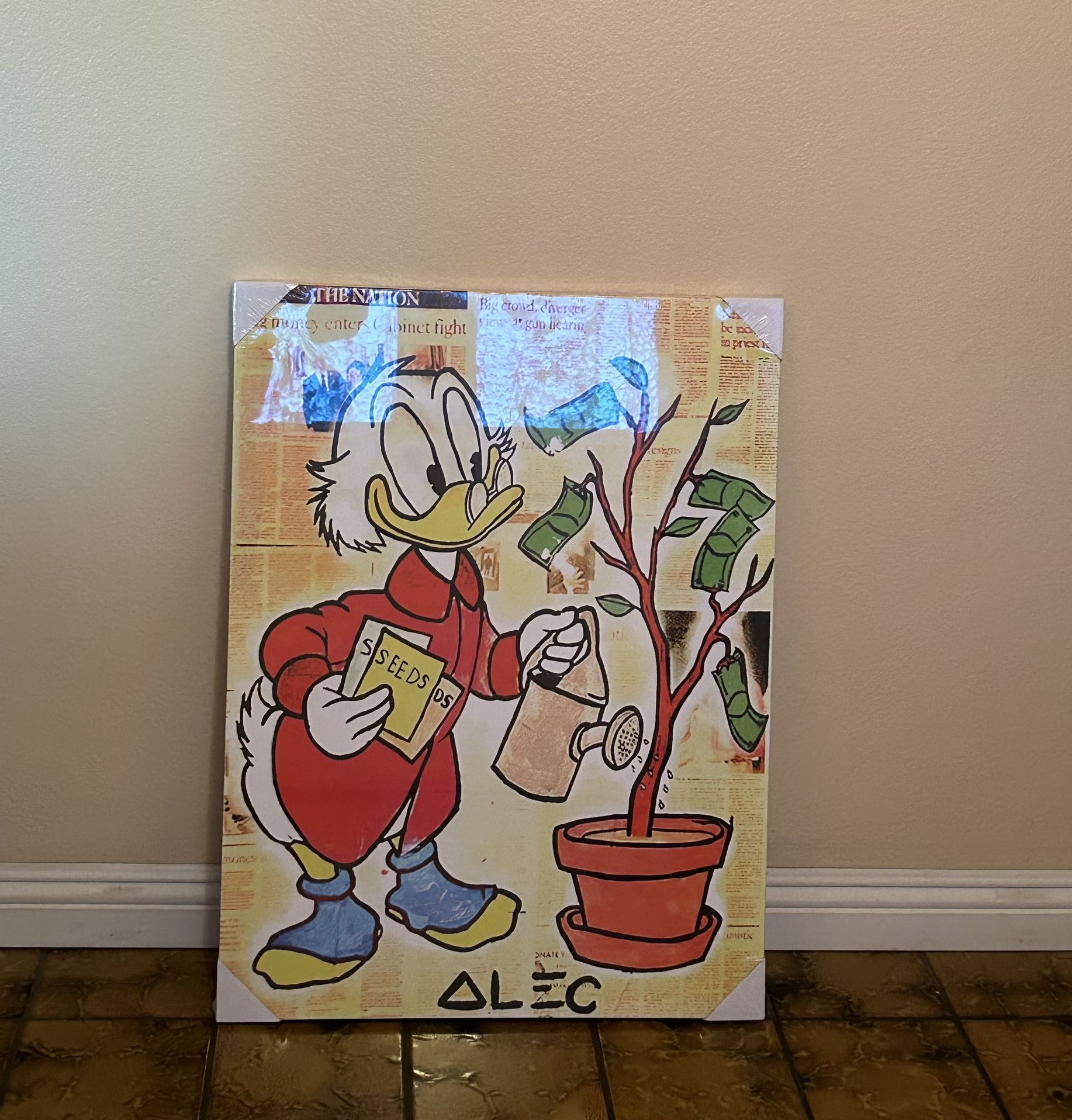 Donald Duck Canvas Painting