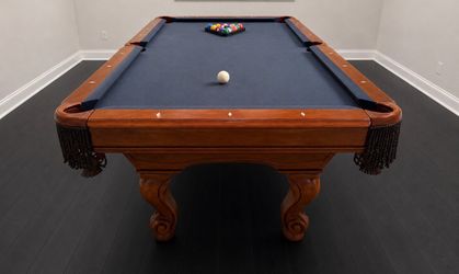 Brown Beautiful Pool Table 8’ (Free Delivery & Pro Setup)