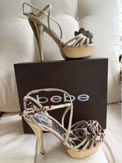 BEBE Floral print stilettos
