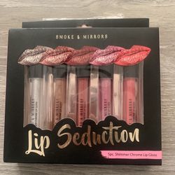 5 Pc -  Shimmer Chrome Lip Gloss 