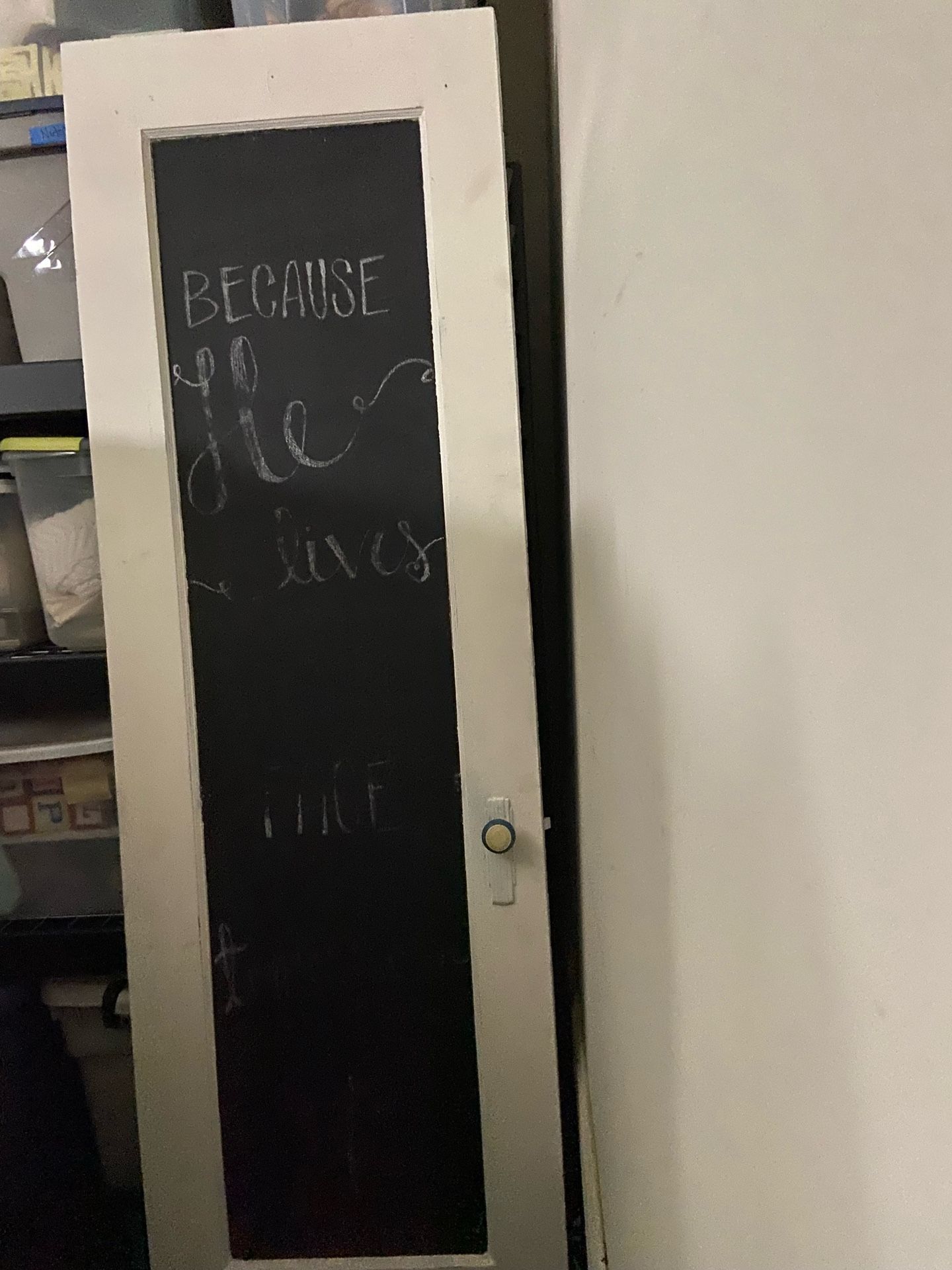 Vintage Chalk White Door