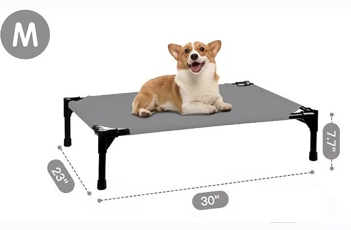New Elevated Dog Bed Cot For Medium Dogs