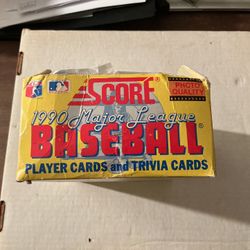 1990 Score Baseball Wax Box