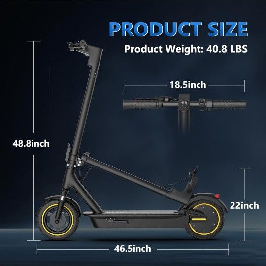 Electric Scooter for Adults,8.5"/ 10" Tires, 19/22Mph, 350W/ 500W Motor, 21-28 Miles Range, Folding