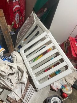 Baby Safety Gate White Plastic