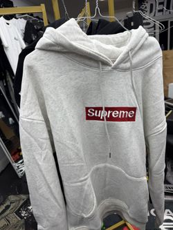 gray supreme hoodie