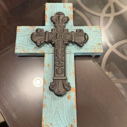 Cast Iron Cross Decor