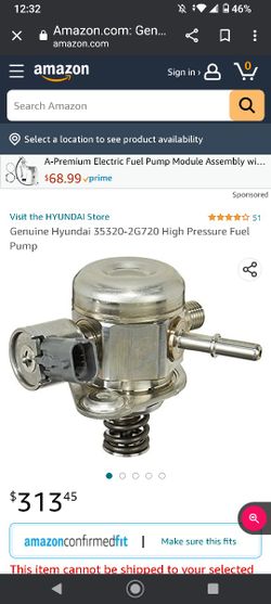 Hyundai Pressure Fuel Pump