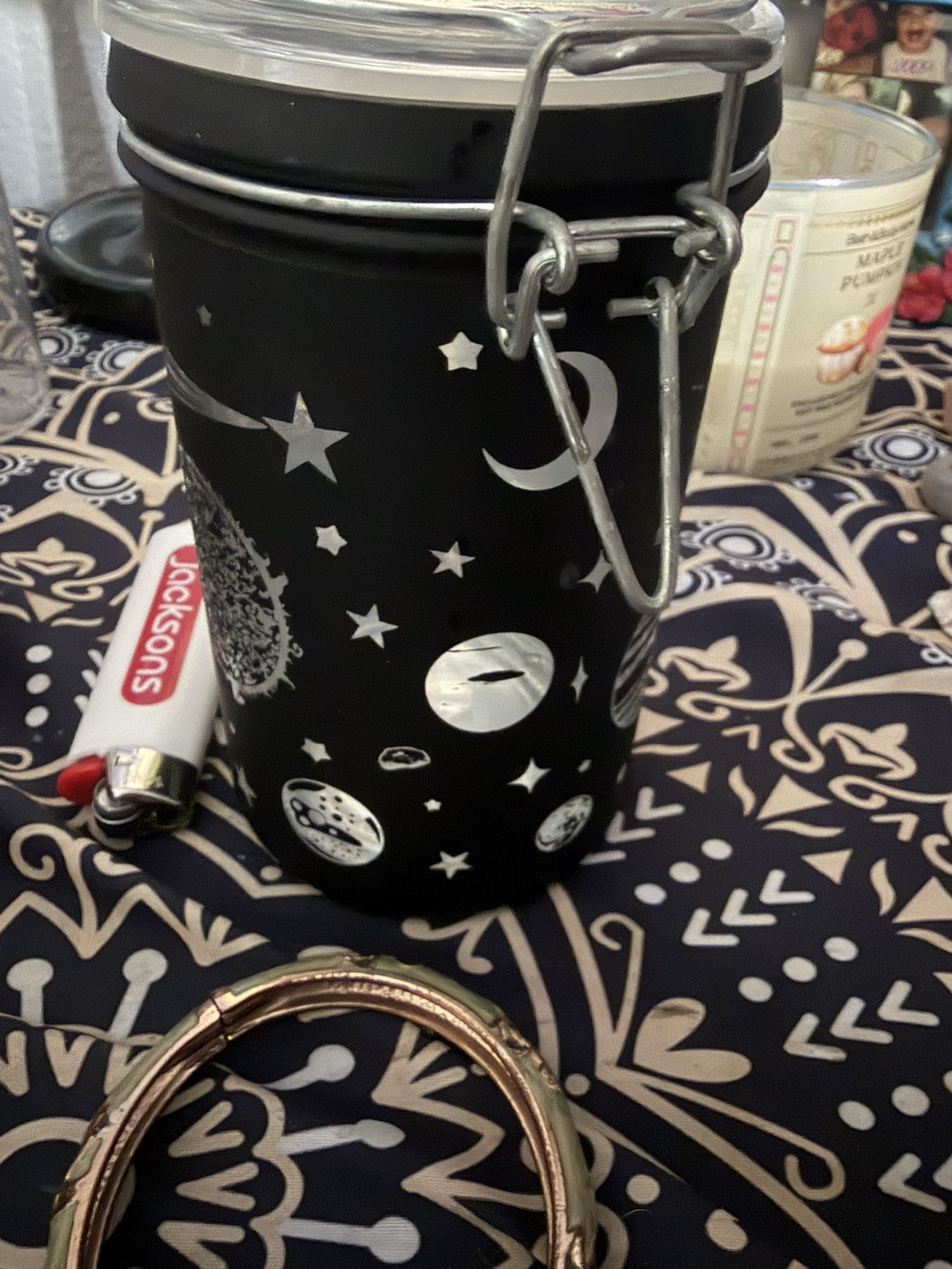 Starry Night Storage Jar