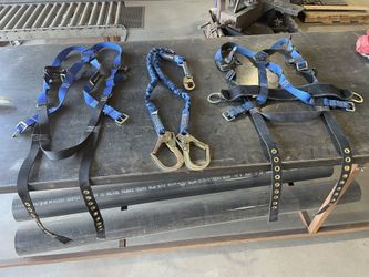 Fall tech Harness X2 With Safty Anchor Hooks Roofing Framing Construction