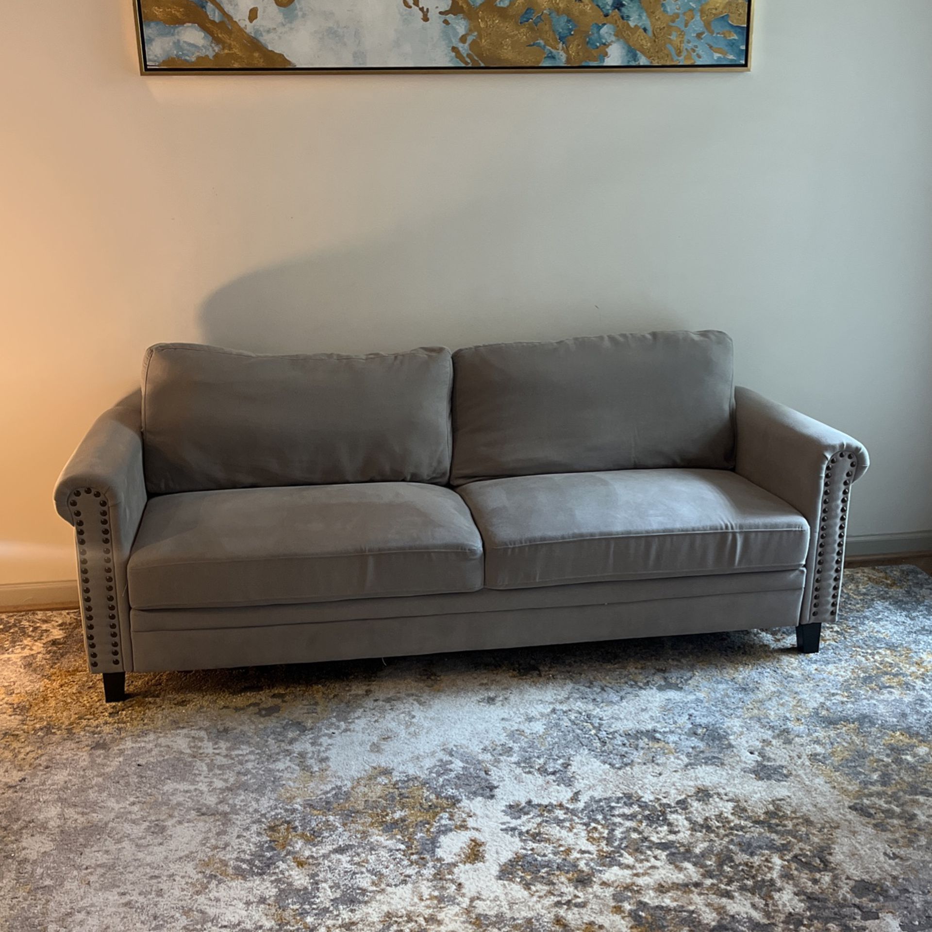 Gray Loveseat couch