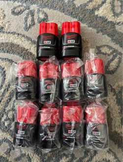 Milwaukee m12 batteries 2.0-$30 each