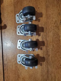 Steel Casror Wheels With Brakes 360 Degree Swivel