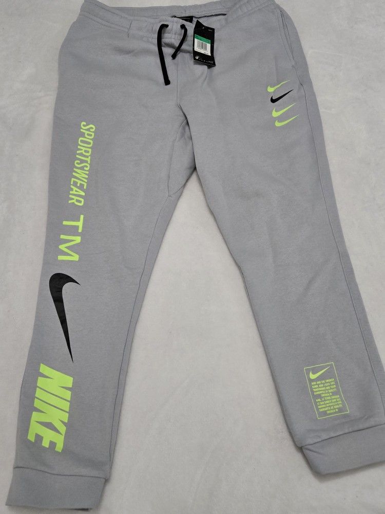 Men's Nike Sweatpants Neon Green New With Tag