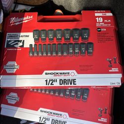milwaukee impact socket set 1/2