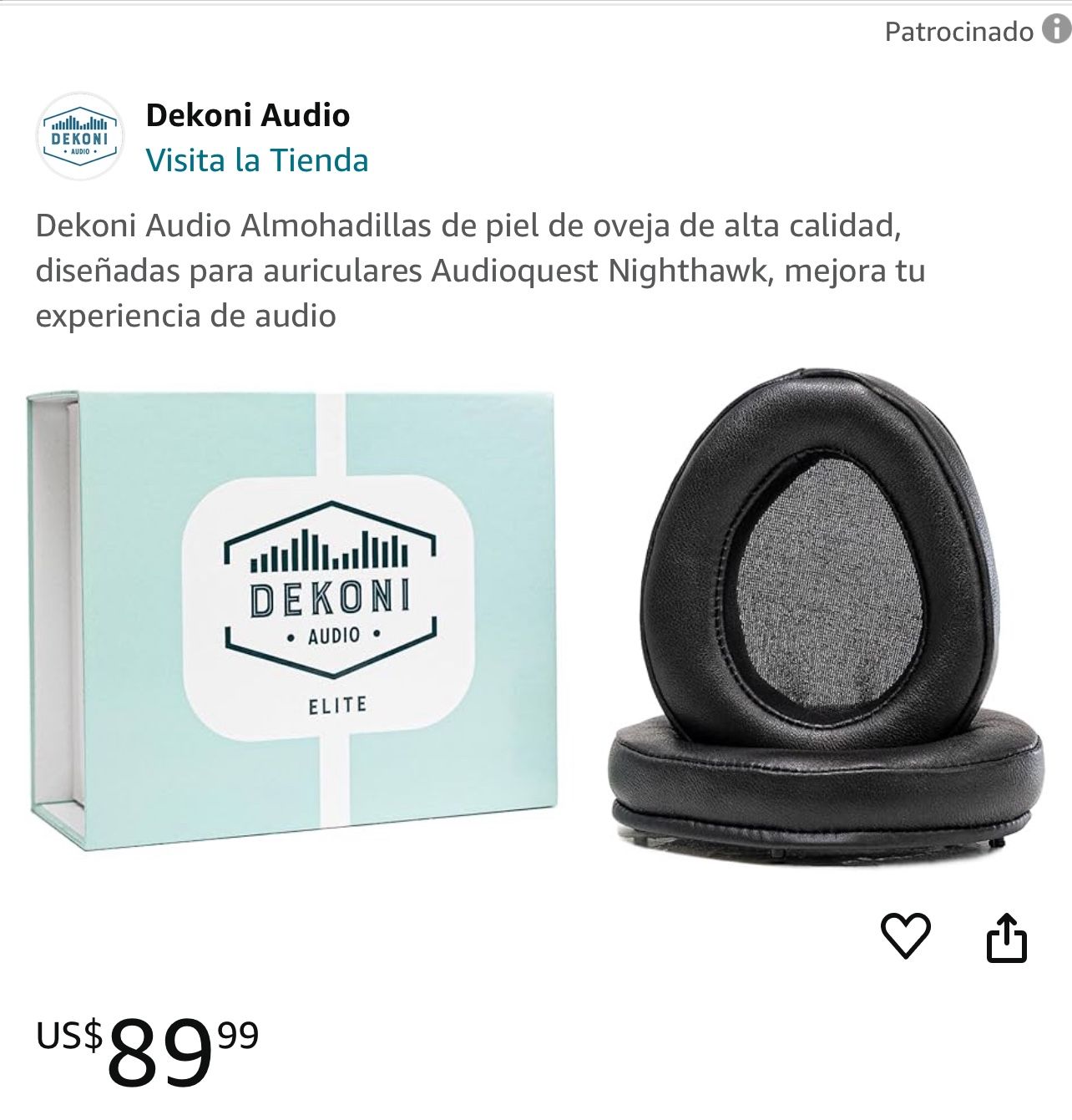 DEKONI Audio, Reemplazo de auriculares . Hifiman Susvara Élite Sheepskin