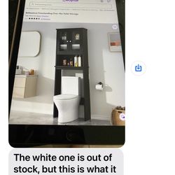 White Bathroom Cabinet From Wayfair! Paid $125.00, Will Take $75.00, 