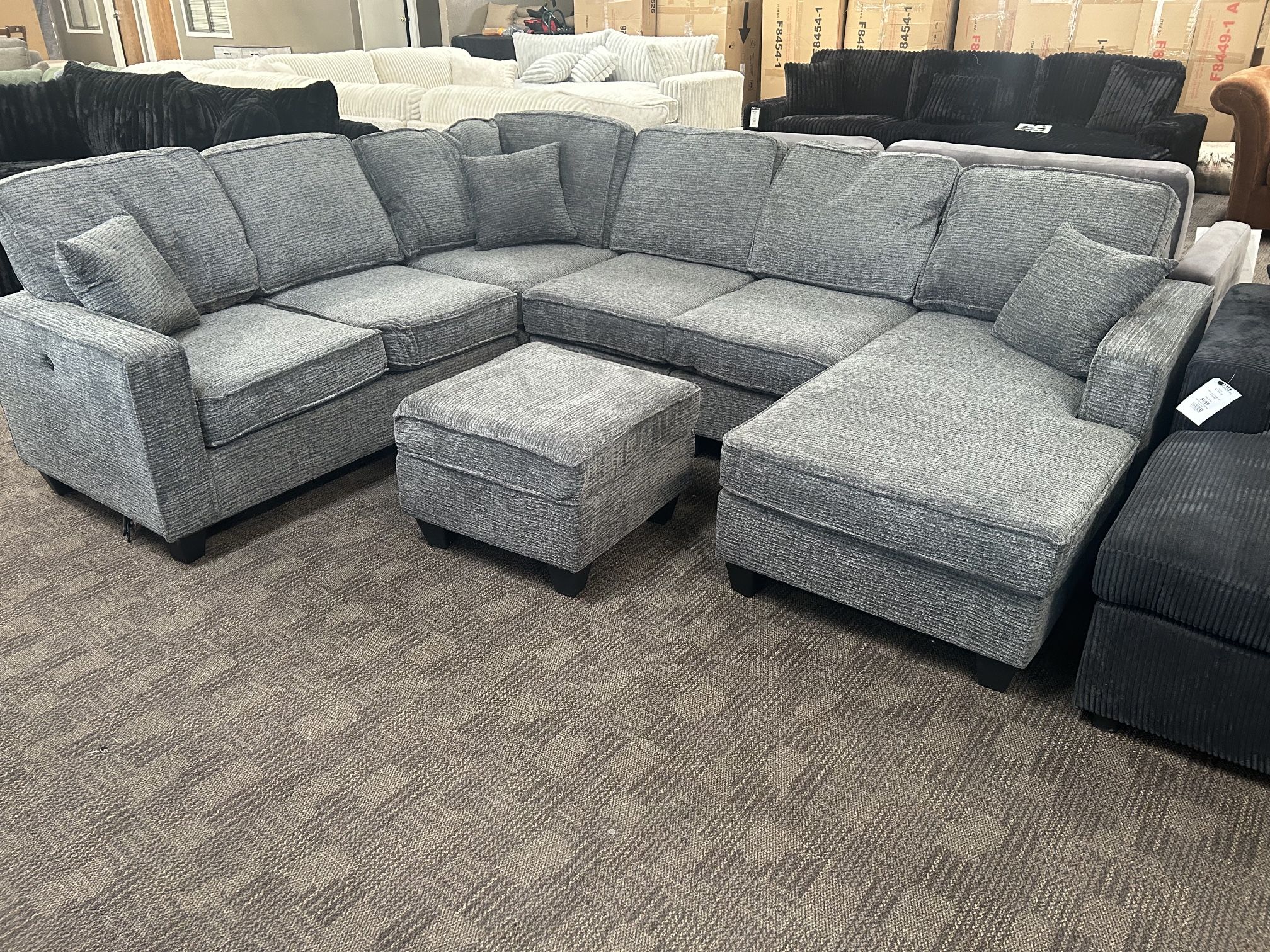 New Grey Sectional Couch
