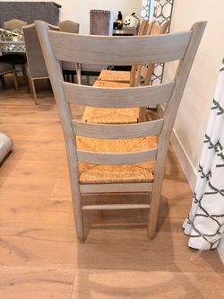Ladder Back Dining Chair with Rush Seat