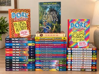 Large Children's Book Lot – Dog Man, Diary of a Wimpy Kid & More