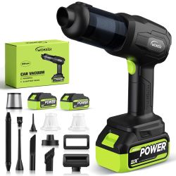 Cordless Car Vacuum Cleaner with 2 Batteries
