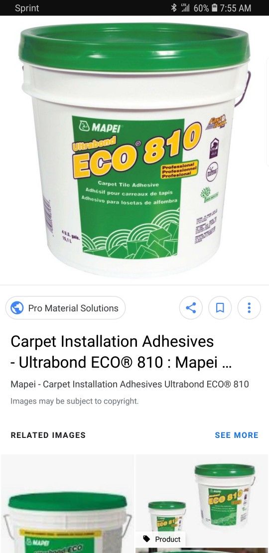 Mapei eco 810 pressure sensitive glue