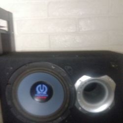 JBL subwoofer box. And Alpine amp