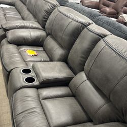 Sofa and Loveseat 4 recliners