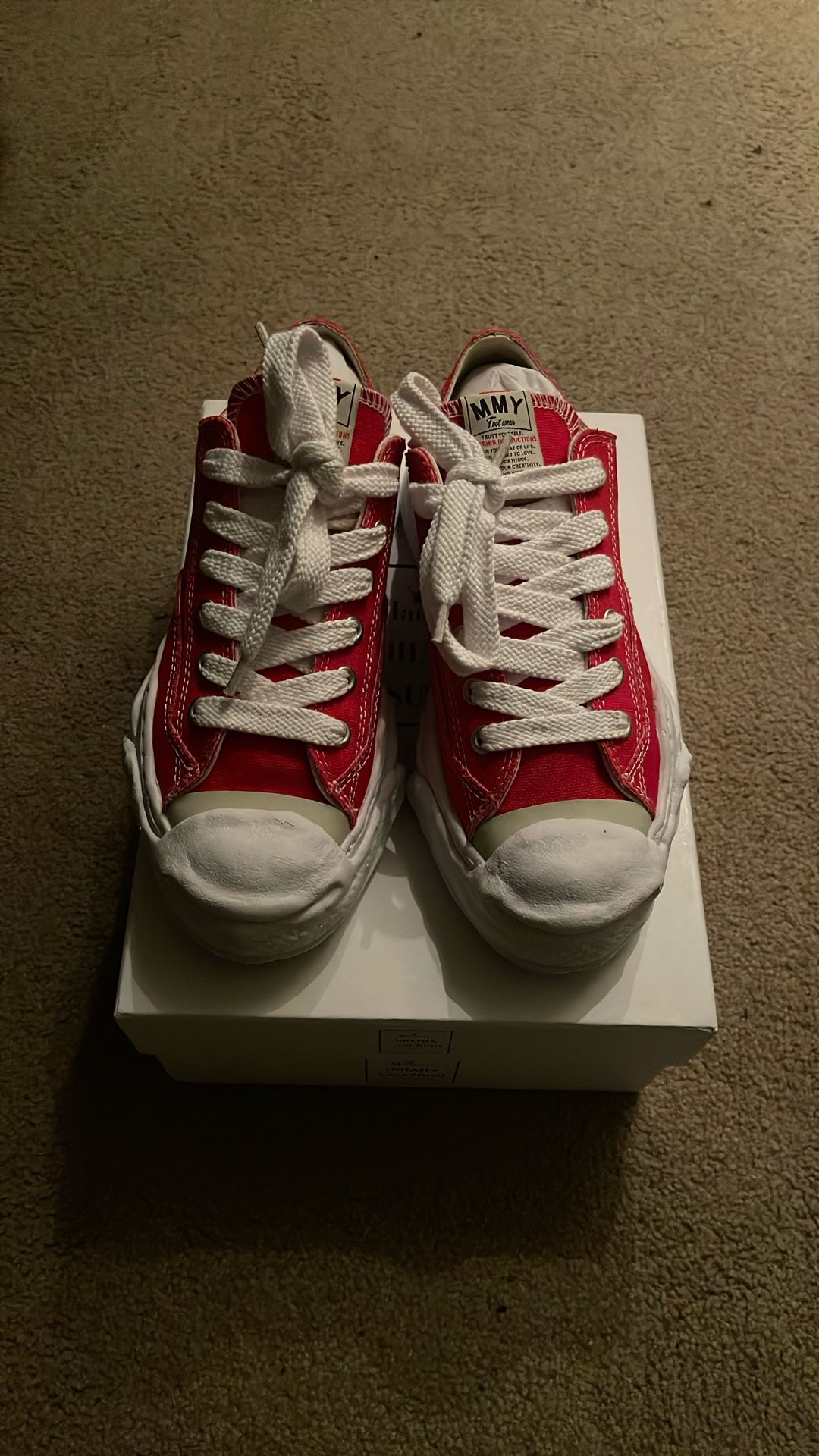 Maison Mihara Yasuhiro Hank OG Canvas Low (Red)
