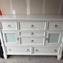 White Long Dresser 