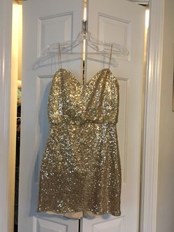 Small Gold Sequin Dress