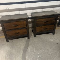 Two Wooden Side Tables