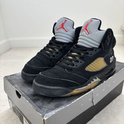 🔥 Air Jordan 5 Retro “Black Metallic” (2016) – Size 10.5 🔥