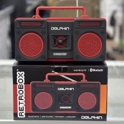  Portable Bluetooth Speaker w/ AM/FM Radio