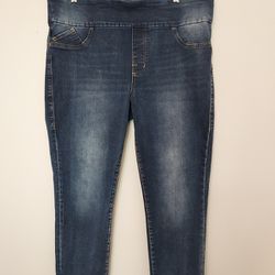 Rock & Republic Denim Rx Fever Skinny Cropped Jeans Women's Plus Size 18 Denim