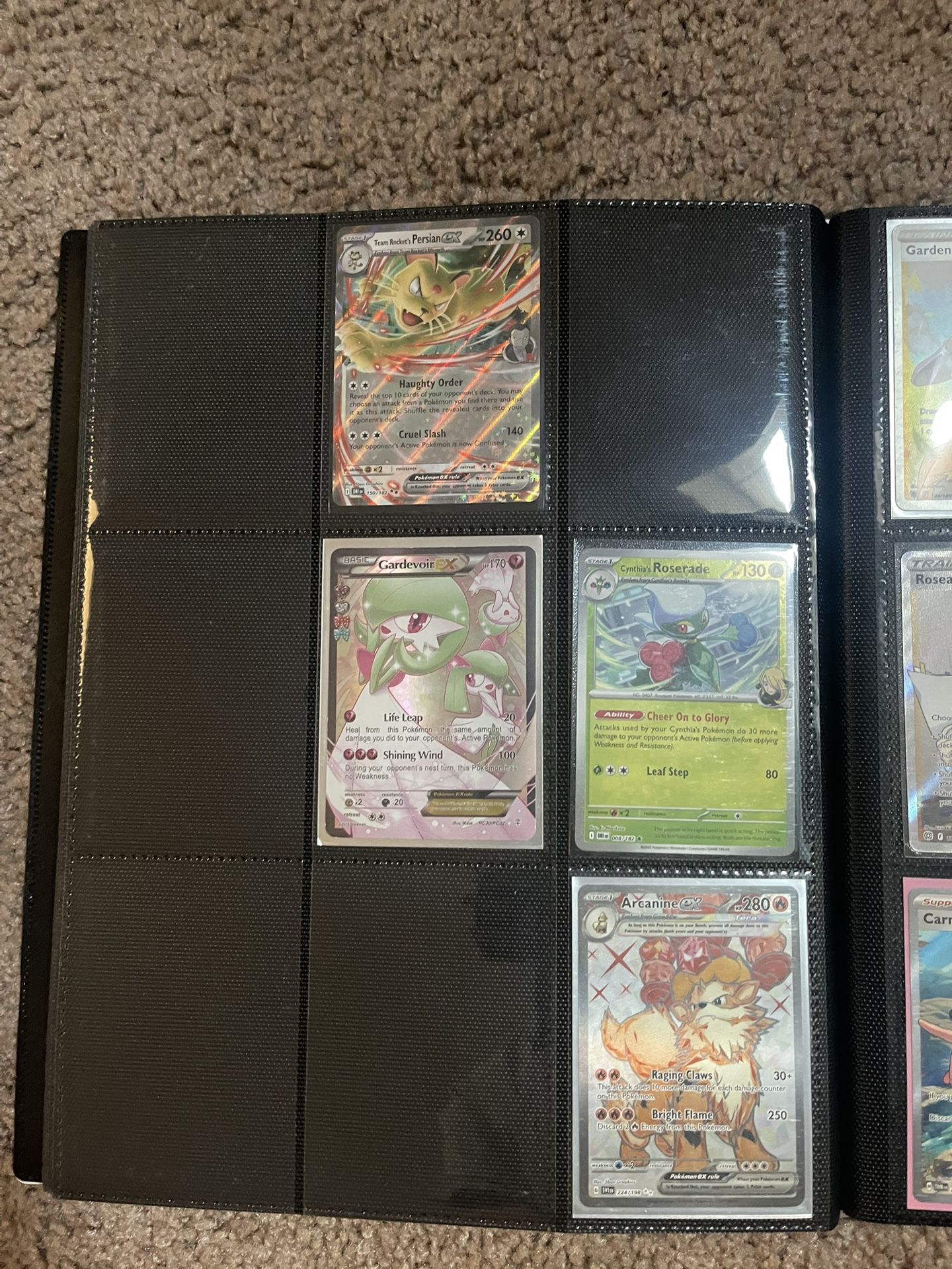 Pokemon Binder Collection Lot Modern And vintage Charizard Rare Wotc Team Rocket Destined Rivals Gym Heros