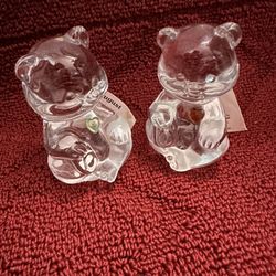 Fenton Glass Bear Ornament Decor 
