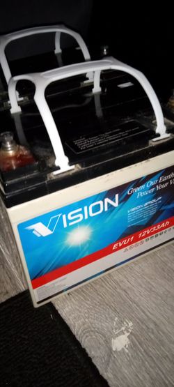 EVU1 12volt/33 am/hr batteries (2)