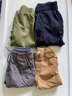 Toddler Baby Boy 12-18 Months  Pants Bundle Joggers & Cargo Pants