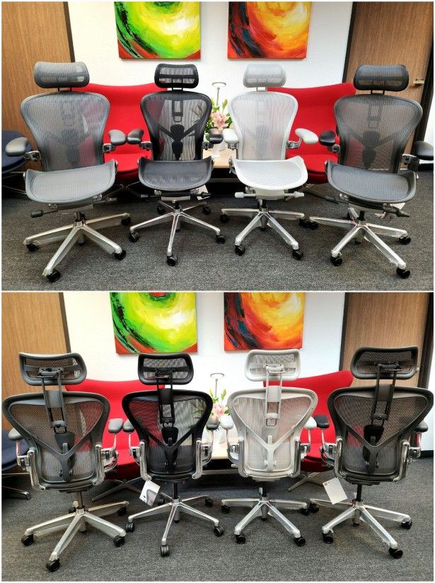 ?SALE!?40 TO 50% OFF BRAND NEW HERMAN MILLER REMASTERED AERON SIZES A - B - C ALL VERSIONS OF EMBODY PICKUP  - DELIVERY  - SHIPPING BEST SELECTION! 