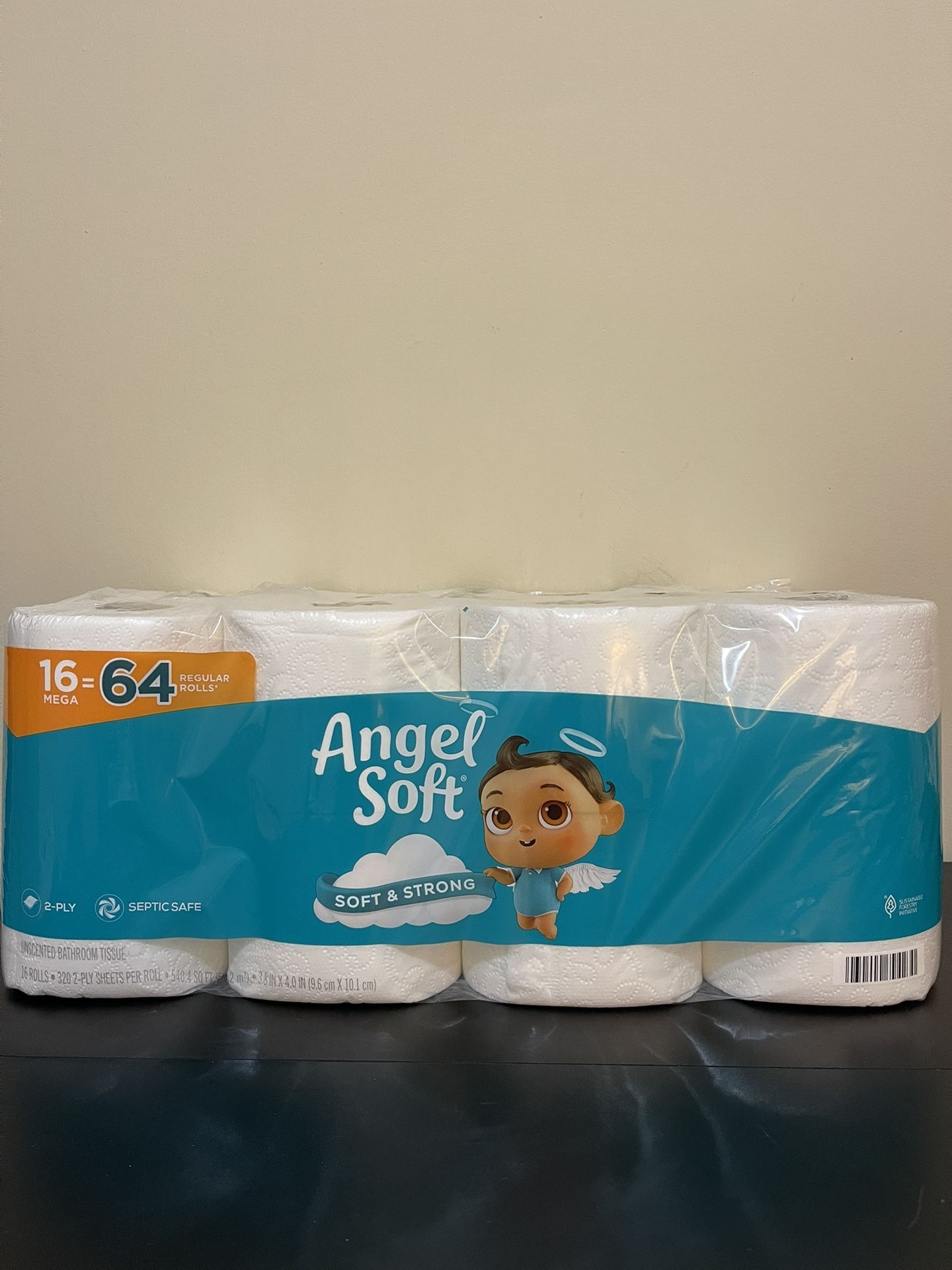 Angel Soft 2-Ply Toilet Paper, 16 Mega Rolls