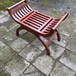 Benjara Curved design style stool