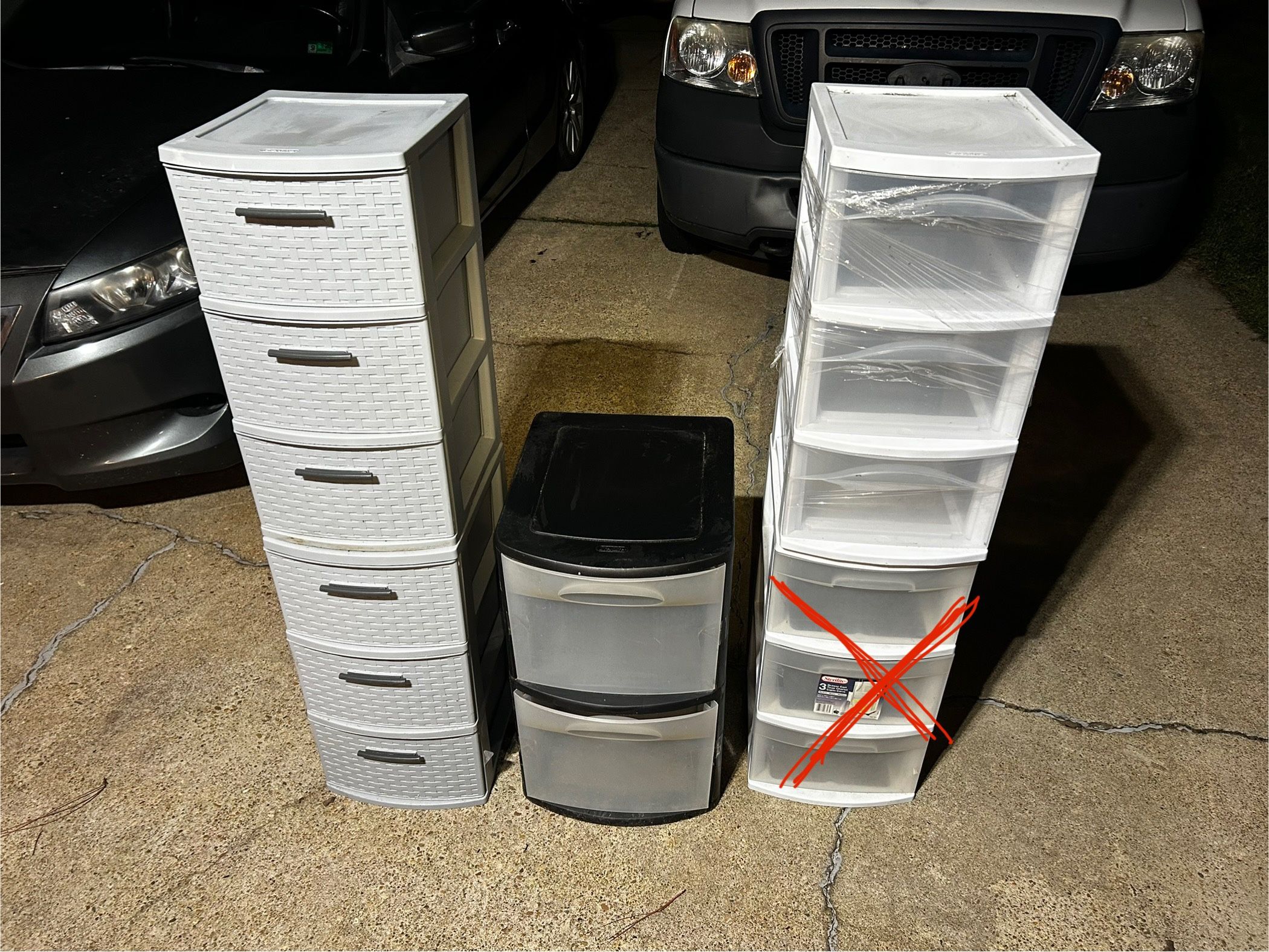 Plastic Storage Drawer Lot of 4 (price for all)