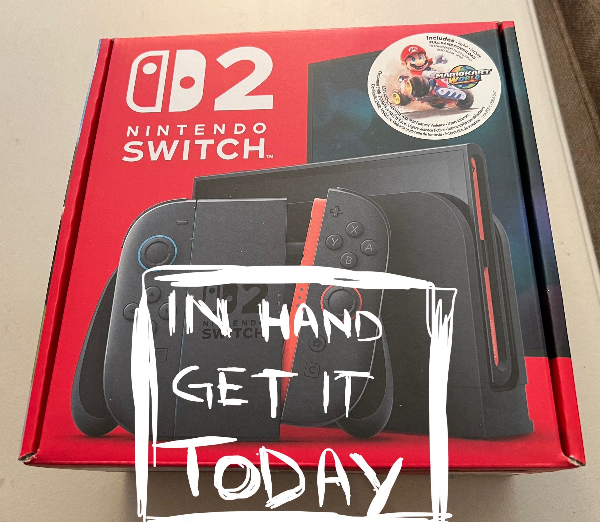 [IN HAND] Nintendo Switch 2 Mario Kart World Bundle