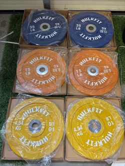 HulkFit Color Bumper Plates Set