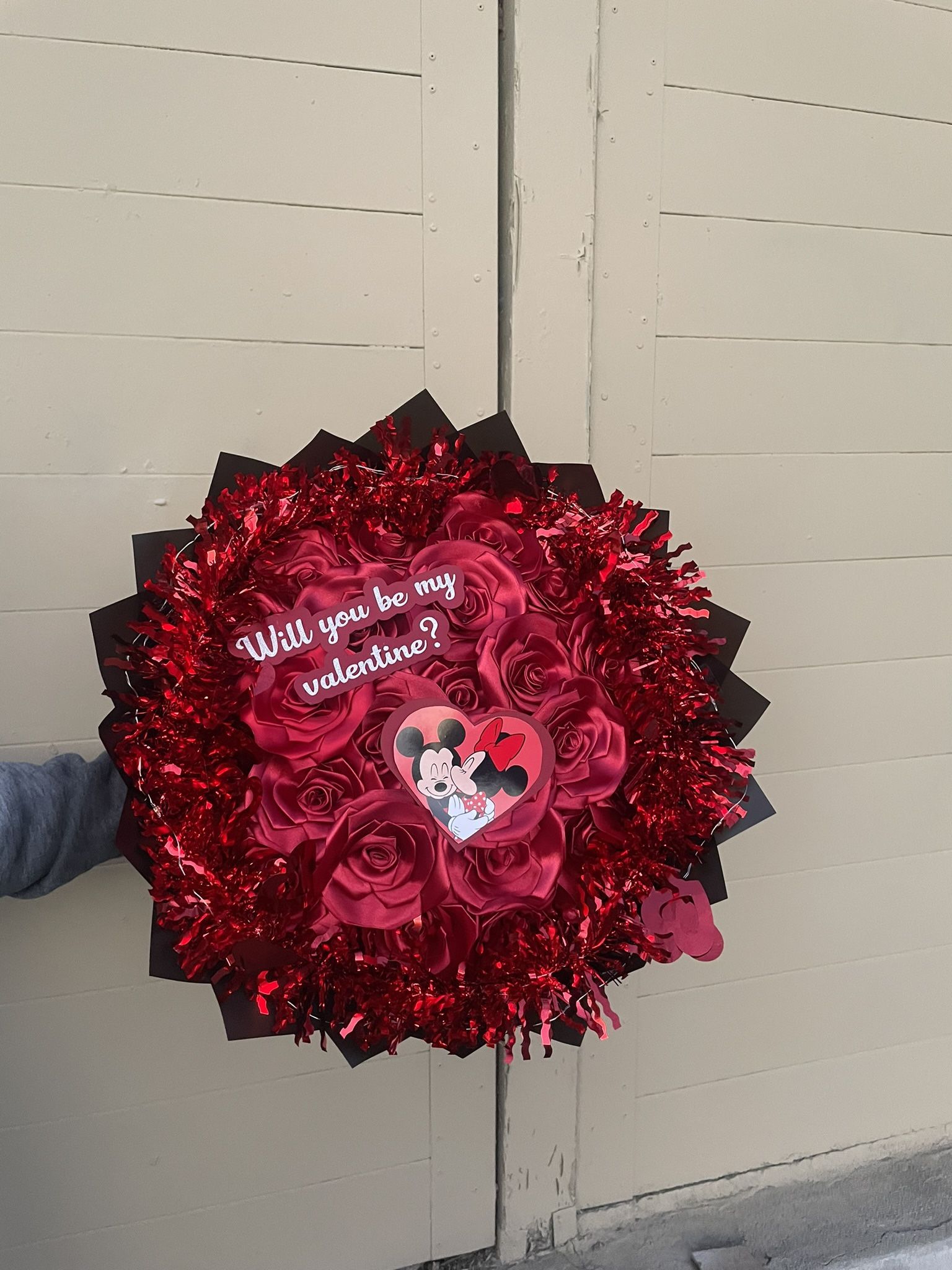 mickey and minnie valentines bouquet