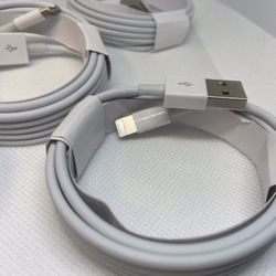10 OEM Fast Charger Cables Cords For iPhone 5 6 7 8 X 11 12 13 14 Pro Max - 3 FT