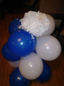 Balloon arrangements for your party.